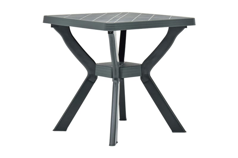 Bistrobord grønn 70x70x72 cm plast - Avlastningsbord & brettbord ute