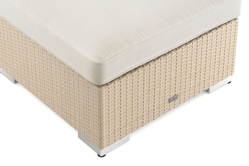 Bahamas Divanmodul – Loungebord Utendørs 75x75 cm til Sofaer - Beige - Hagemøbler & utemiljø - Hagebord - Loungebord & Sofabord utendørs