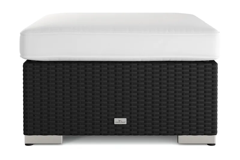 Bahamas Divanmodul – Loungebord Utendørs 75x75 cm til Sofaer - Svart - Hagemøbler & utemiljø - Hagebord - Loungebord & Sofabord utendørs