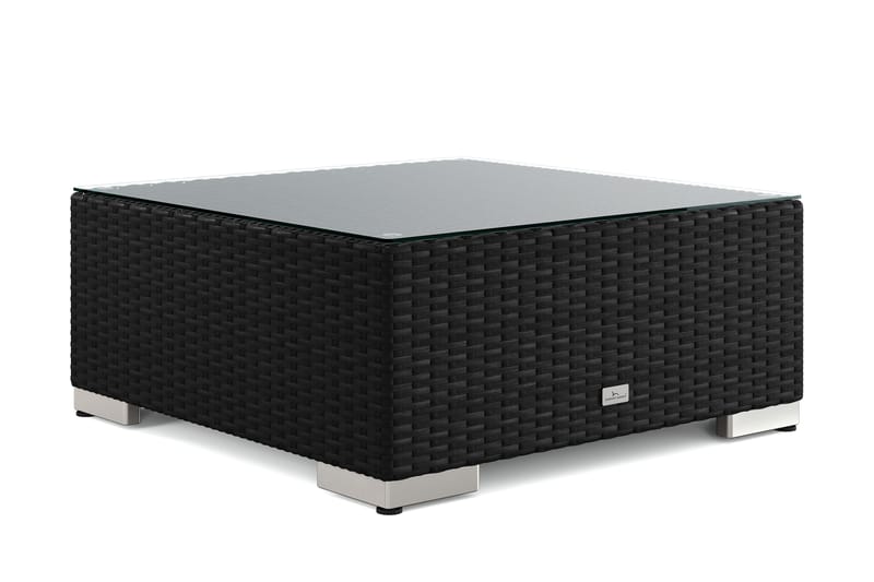 Bahamas Divanmodul – Loungebord Utendørs 75x75 cm til Sofaer - Svart - Hagemøbler & utemiljø - Hagebord - Loungebord & Sofabord utendørs
