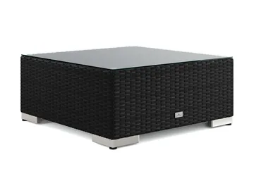 Bahamas Divanmodul – Loungebord Utendørs 75x75 cm til Sofaer - Svart - Hagemøbler & utemiljø - Hagebord - Loungebord & Sofabord utendørs