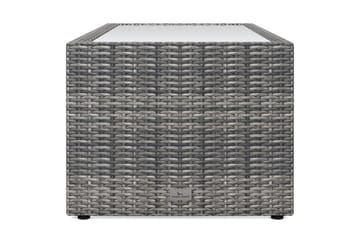 Bahamas Loungbord och Soffbord med hylla Utomhus 113 cm Kons NO BRAND - Hagemøbler & utemiljø - Hagebord - Loungebord & Sofabord utendørs