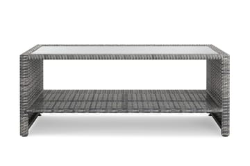 Bahamas Loungbord och Soffbord med hylla Utomhus 113 cm Kons - Hagemøbler & utemiljø - Hagebord - Loungebord & Sofabord utendørs