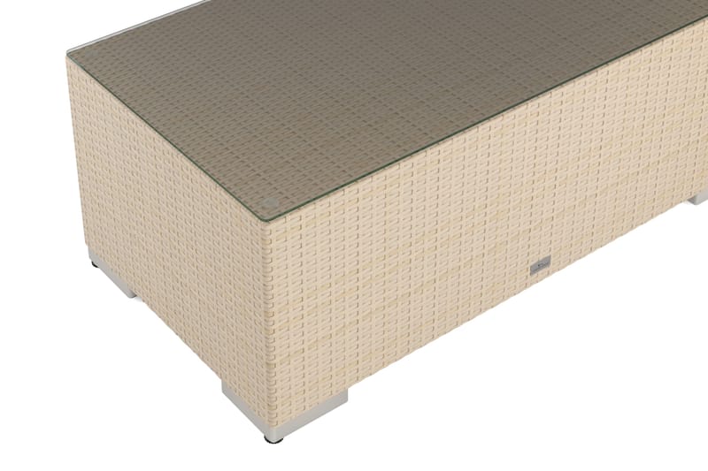 Bahamas Sofabord Utendørs 113x58 cm Kunstrotting - Beige - Hagemøbler & utemiljø - Hagebord - Loungebord & Sofabord utendørs