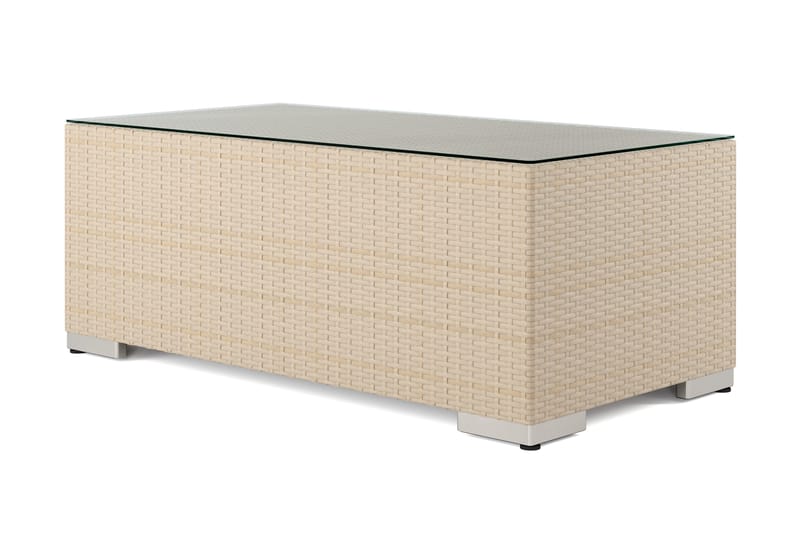 Bahamas Sofabord Utendørs 113x58 cm Kunstrotting - Beige - Hagemøbler & utemiljø - Hagebord - Loungebord & Sofabord utendørs
