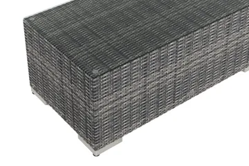 Bahamas Sofabord Utendørs 113x58 cm Kunstrotting - Grå - Hagemøbler & utemiljø - Hagebord - Loungebord & Sofabord utendørs