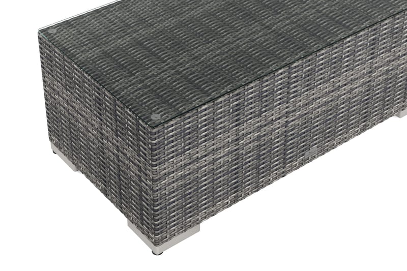 Bahamas Sofabord Utendørs 113x58 cm Kunstrotting - Grå - Hagemøbler & utemiljø - Hagebord - Loungebord & Sofabord utendørs