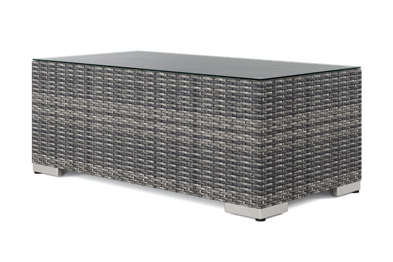 Bahamas Sofabord Utendørs 113x58 cm Kunstrotting - Grå - Hagemøbler & utemiljø - Hagebord - Loungebord & Sofabord utendørs