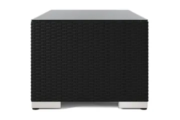 Bahamas Sofabord Utendørs 113x58 cm Kunstrotting - Svart - Hagemøbler & utemiljø - Hagebord - Loungebord & Sofabord utendørs