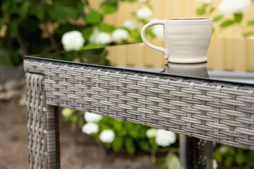 Alo Barbord 100 cm - Grå - Hagemøbler & utemiljø - Hagebord - Barbord utendørs