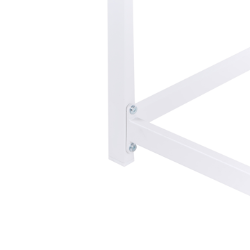 Barbord utendørs Avetrana 50x150 cm - Hvit/Brun - Hagemøbler & utemiljø - Hagebord - Barbord utendørs