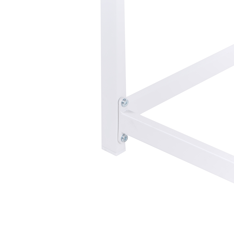 Barbord utendørs Avetrana 50x150 cm - Hvit/Brun - Hagemøbler & utemiljø - Hagebord - Barbord utendørs