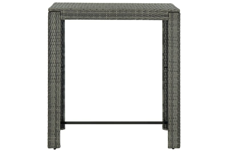 Utendørs barbord grå 100x60,5x110,5 cm polyrotting - Grå - Barbord utendørs