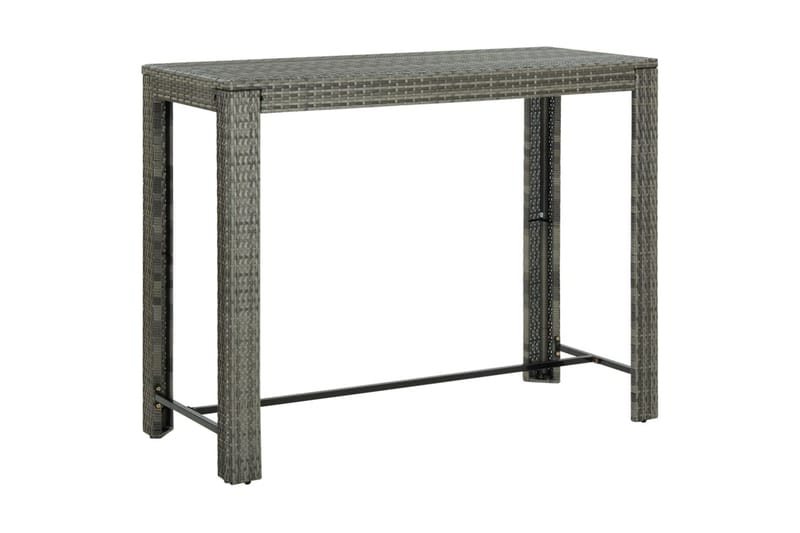 Utendørs barbord grå 140,5x60,5x110,5 cm polyrotting - Grå - Barbord utendørs