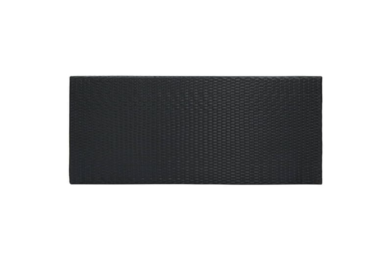 Utendørs barbord svart 140,5x60,5x110,5 cm polyrotting - Svart - Barbord utendørs