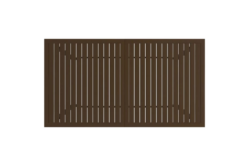 beBasic Hagebord brun 140x80x72 cm stål - Brun - Spisebord ute