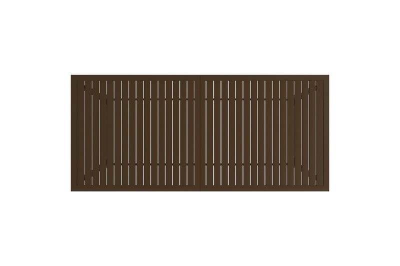 beBasic Hagebord brun 190x80x72 cm stål - Brun - Spisebord ute