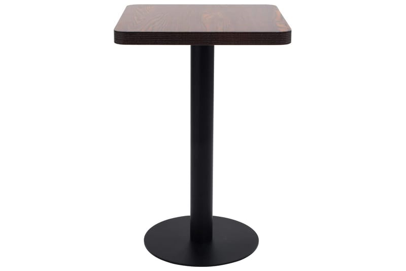 Bistrobord mørkebrun 50x50 cm MDF - Brun - Cafébord