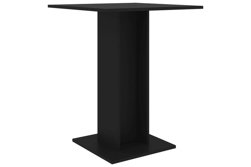 Bistrobord svart 60x60x75 cm sponplate - Svart - Cafébord