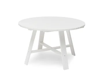 Bord Ø120 cm Hillerstorp Läckö - Hvit - Hagemøbler & utemiljø - Hagebord - Spisebord ute