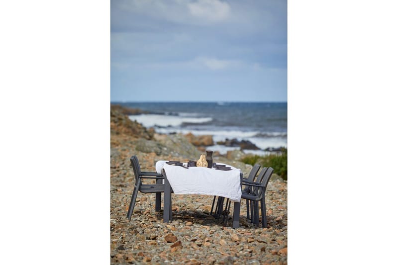 Bord Hillerstorp Borgdala 220/340 x 107 x H75,5 cm Grå - Hagemøbler & utemiljø - Hagebord - Spisebord ute