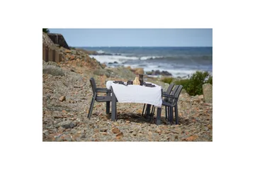 Bord Hillerstorp Borgdala 220/340 x 107 x H75,5 cm Grå - Hagemøbler & utemiljø - Hagebord - Spisebord ute