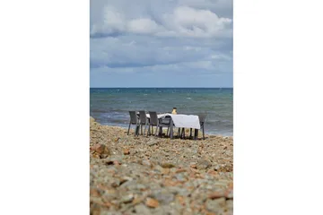 Bord Hillerstorp Borgdala 220/340 x 107 x H75,5 cm Grå - Hagemøbler & utemiljø - Hagebord - Spisebord ute