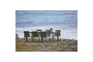 Bord Hillerstorp Borgdala 220/340 x 107 x H75,5 cm Grå - Hagemøbler & utemiljø - Hagebord - Spisebord ute