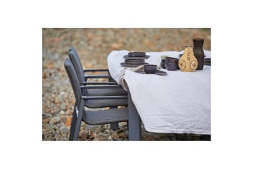 Bord Hillerstorp Borgdala 220/340 x 107 x H75,5 cm Grå - Hagemøbler & utemiljø - Hagebord - Spisebord ute