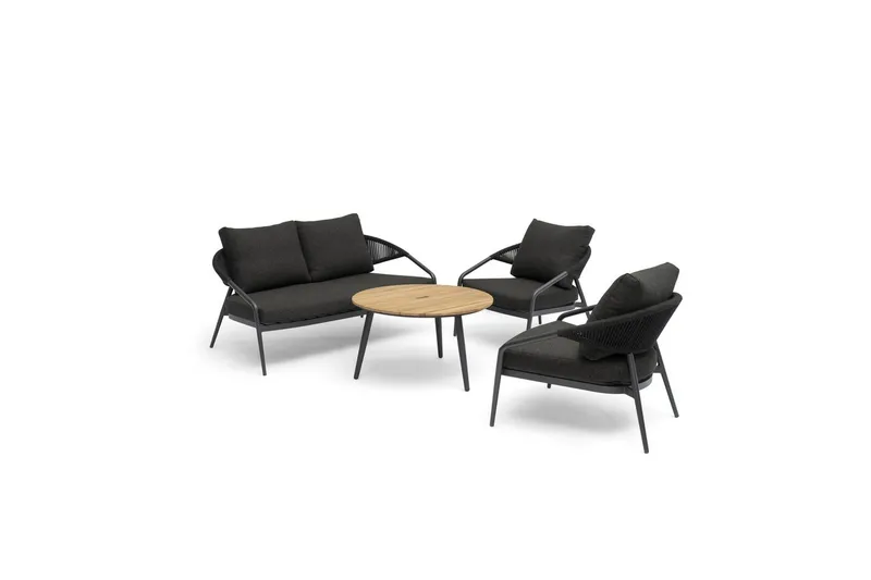Bord Hillerstorp Ekeryd Ø80 cm - Natur - Hagemøbler & utemiljø - Hagebord - Loungebord & Sofabord utendørs