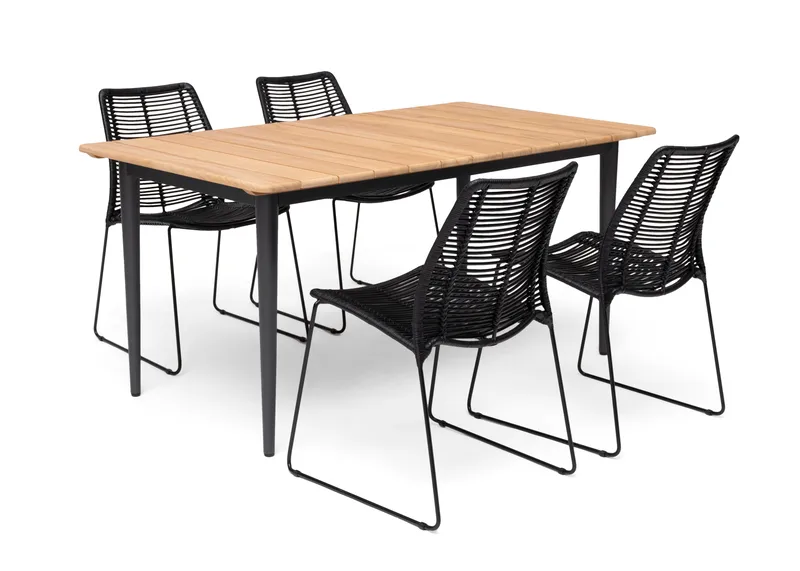 Bord Hillerstorp Lerdala 160 x 90 cm Natur - Brun - Hagemøbler & utemiljø - Hagebord - Spisebord ute