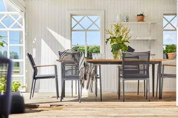 Bord Hillerstorp Lerdala 210 x 90 cm Natur - Brun - Hagemøbler & utemiljø - Hagebord - Spisebord ute