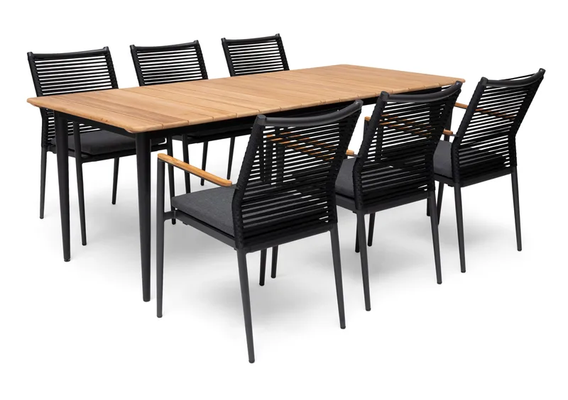 Bord Hillerstorp Lerdala 210 x 90 cm Natur - Brun - Hagemøbler & utemiljø - Hagebord - Spisebord ute