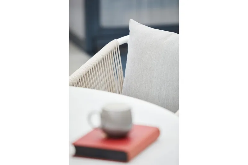 Bord Hillerstorp Oxhult Ø145 cm Hvit - Hvit - Hagemøbler & utemiljø - Hagebord - Spisebord ute