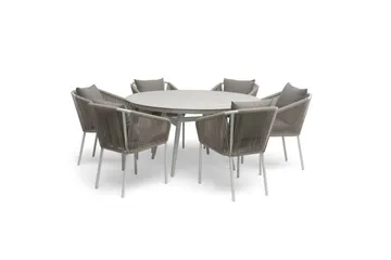 Bord Hillerstorp Oxhult Ø145 cm Hvit - Hvit - Hagemøbler & utemiljø - Hagebord - Spisebord ute