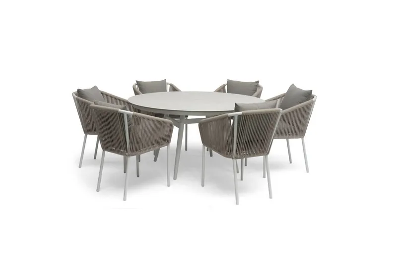 Bord Hillerstorp Oxhult Ø145 cm Hvit - Hvit - Hagemøbler & utemiljø - Hagebord - Spisebord ute