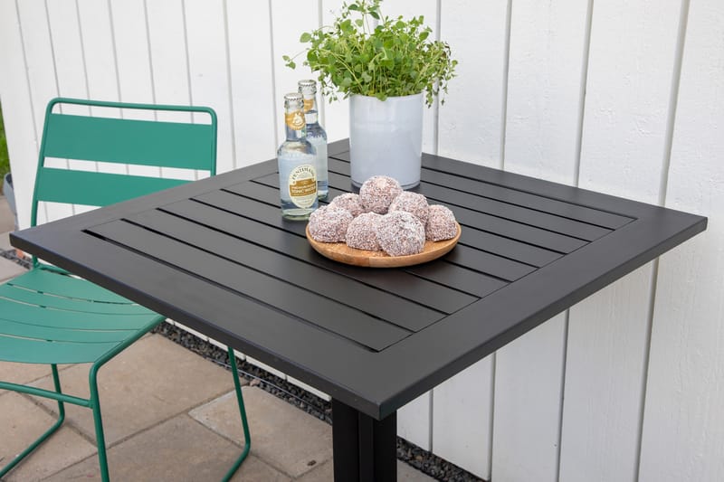 Cafébord Way 70 cm Svart - Venture Home - Spisebord ute