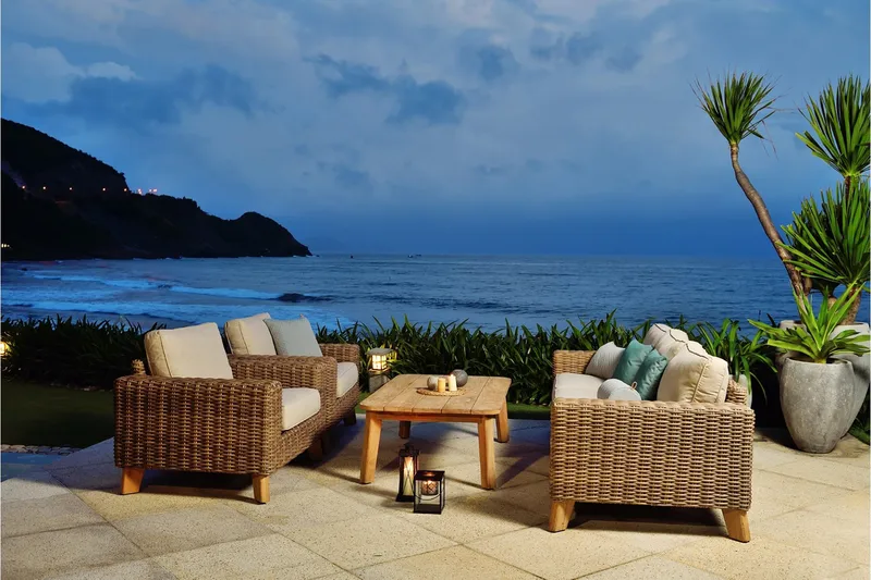 Barbados Sofabord 100 cm - Tre / Natur - Hagemøbler & utemiljø - Hagebord - Cafébord