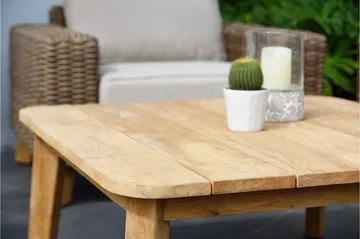 Barbados Sofabord 100 cm - Tre / Natur - Hagemøbler & utemiljø - Hagebord - Cafébord