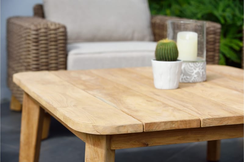 Barbados Sofabord 100 cm - Tre / Natur - Hagemøbler & utemiljø - Hagebord - Cafébord
