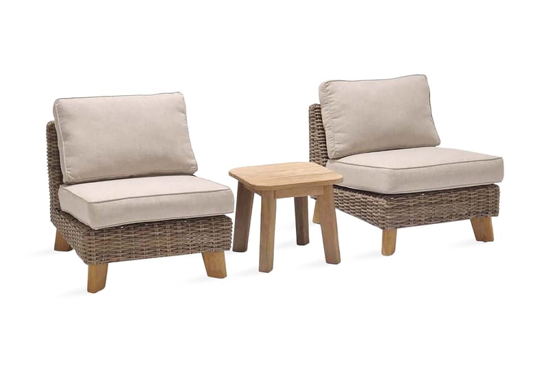 Barbados Sofabord 50 cm - Tre / Natur - Hagemøbler & utemiljø - Hagebord - Cafébord