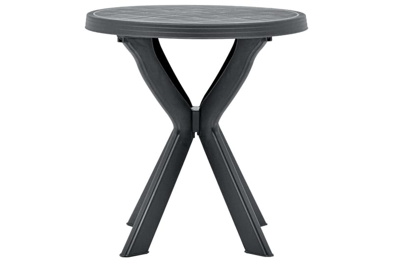 Bistrobord antrasitt Ø70 cm plast - Grå - Cafébord