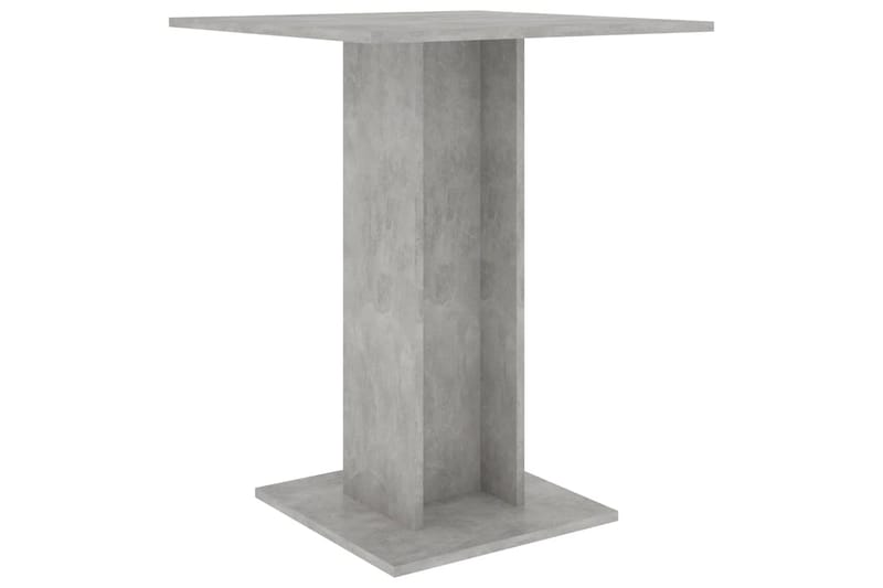 Bistrobord betonggrå 60x60x75 cm sponplate - Grå - Cafébord