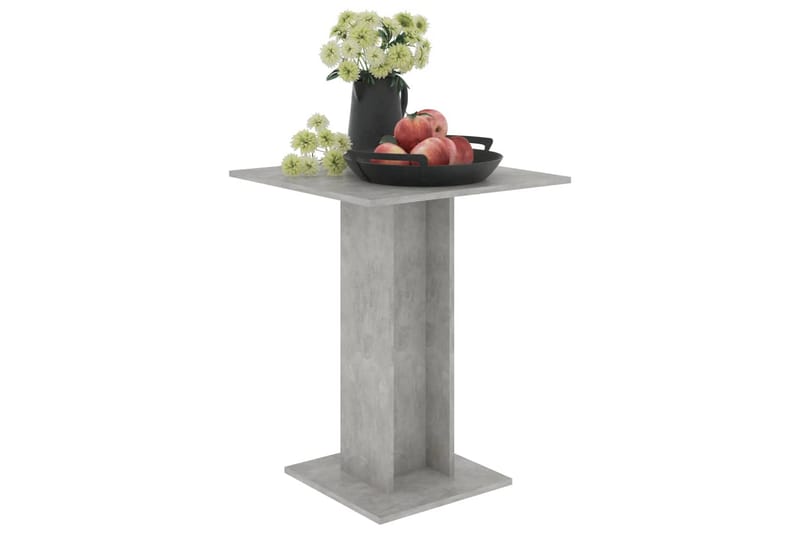 Bistrobord betonggrå 60x60x75 cm sponplate - Grå - Cafébord
