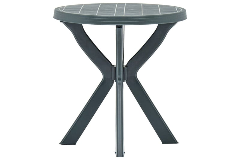 Bistrobord grønn Ø70 cm plast - Grønn - Cafébord