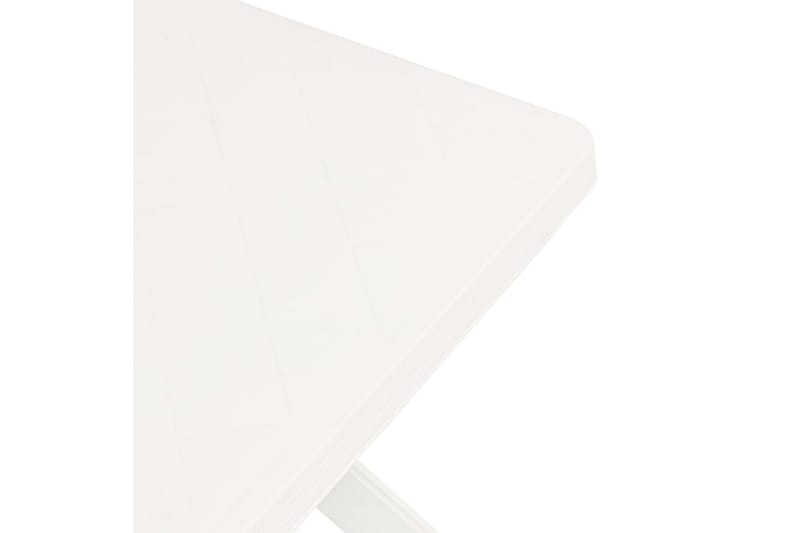 Bistrobord hvit 70x70x72 cm plast - Cafébord