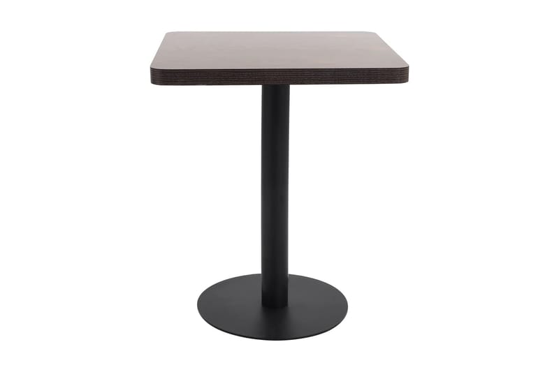 Bistrobord mørkebrun 60x60 cm MDF - Brun - Cafébord