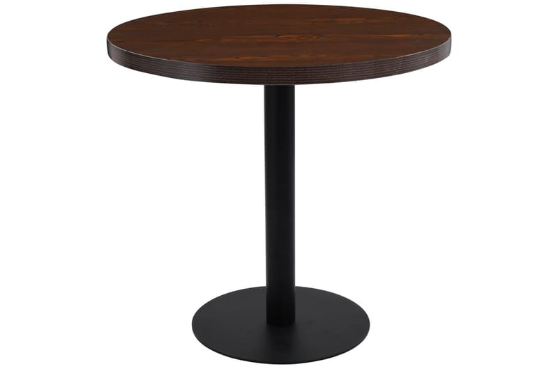 Bistrobord mørkebrun 80 cm MDF - Brun - Cafébord