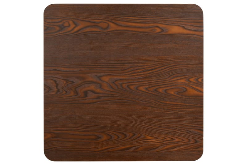 Bistrobord mørkebrun 80x80 cm MDF - Brun - Cafébord