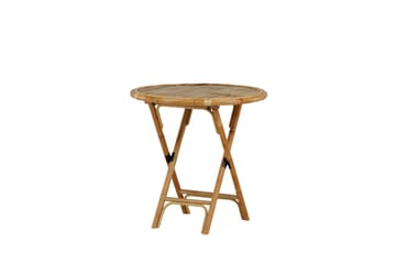 Cane Cafébord Rund 80 cm - Brun - Hagemøbler & utemiljø - Hagebord - Cafébord
